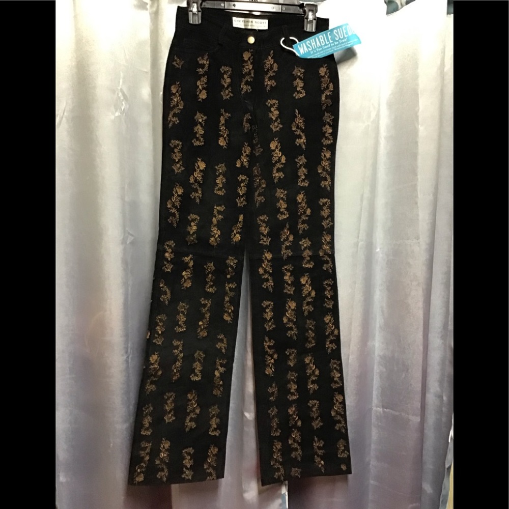 Gretchen Scott Suede Pants Nwt